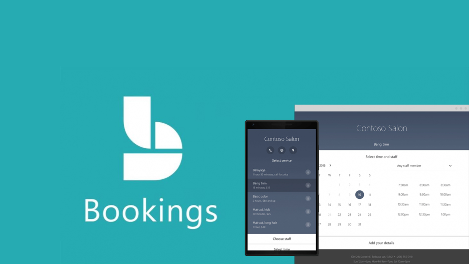 Microsoft bookings