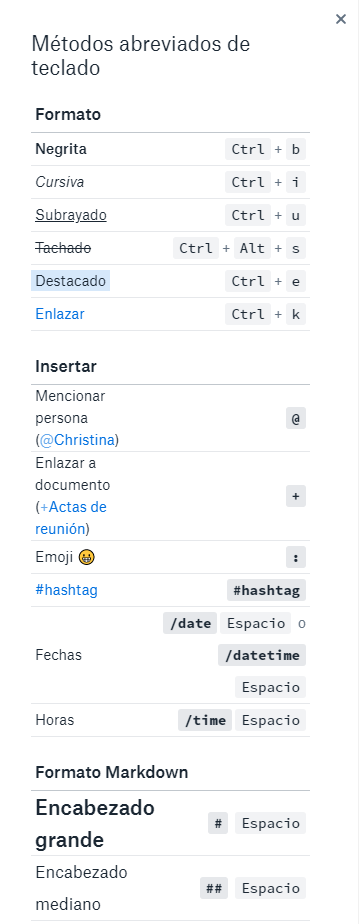 Cómo dar formato en dropbox paper