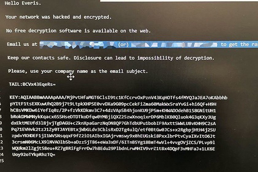 Ataque ransomware SER